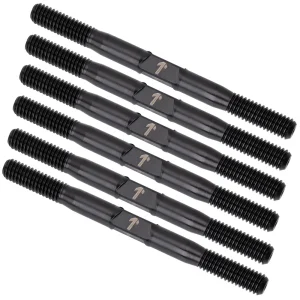 1up Racing Pro Duty Titanium Turnbuckle Set - AE RC10B7 Black Nitride 1UP740915
