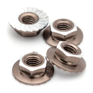 1up Racing 7075 Lockdown M4 Wheel Nuts - Gunmetal - 870901