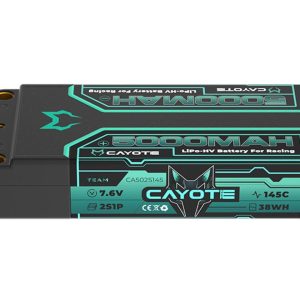 Cayote 2S 145C LCG Shorty LiHV Battery (7.6V/5000mAh) w/5mm Bullets