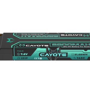 Cayote 2S 145C LCG Stick LiHV Battery (7.6V/6800mAh) w/5mm Bullets - CAYOCYE682S145